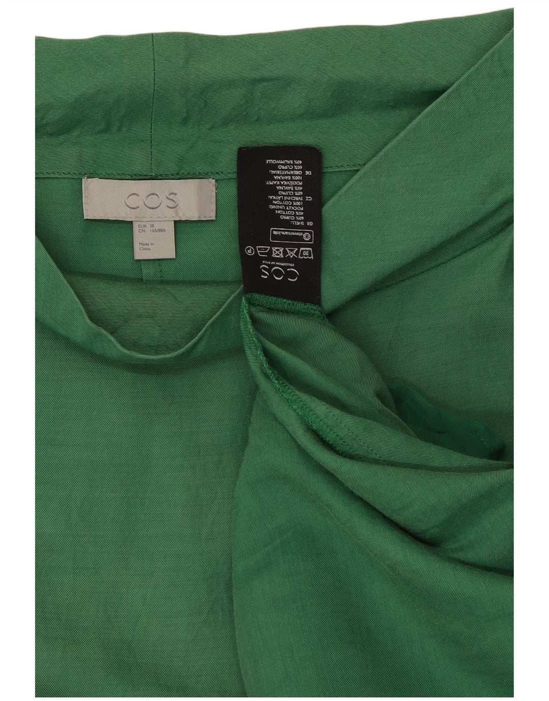 Vestido tubo para mujer Cos EU 38 Cupro verde medio