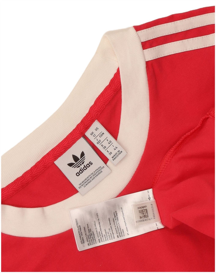 Adidas Camiseta de manga larga para mujer UK 12 Algodón rosa medio