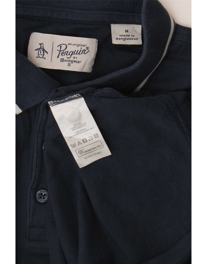 Polo Penguin Hombre Algodón Azul Marino Medio