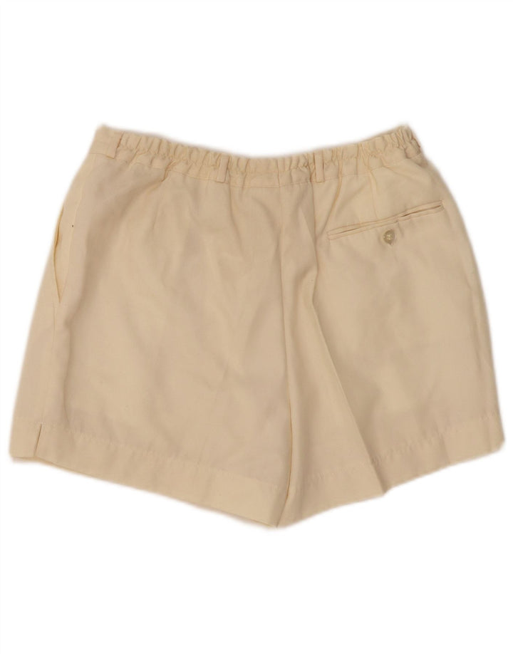 VINTAGE Pantalones cortos chinos para mujer W28 Medio Blanco roto