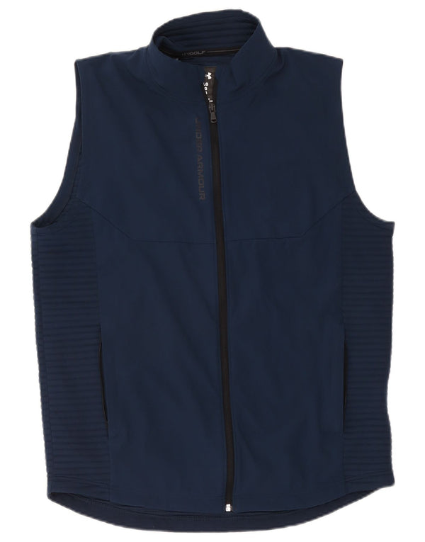 Under Armour Hombre Cold Gear Chándal Top Chaqueta Grande Azul Marino Deportes