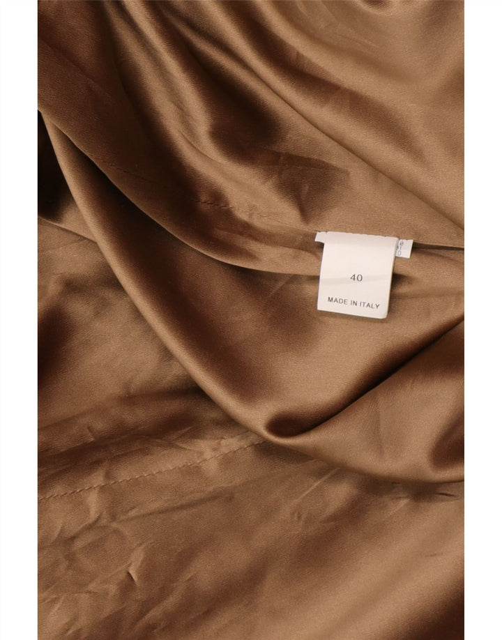 BRUNELLO CUCINELLI Abrigo cruzado para mujer EU 40 Small Black Classic