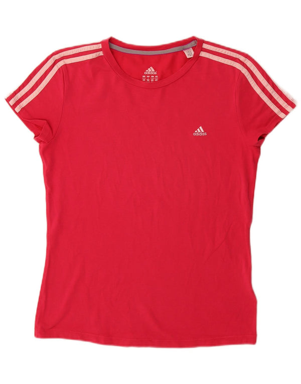 Adidas Camiseta Mujer Top UK 12/14 Medio Rosa Algodón