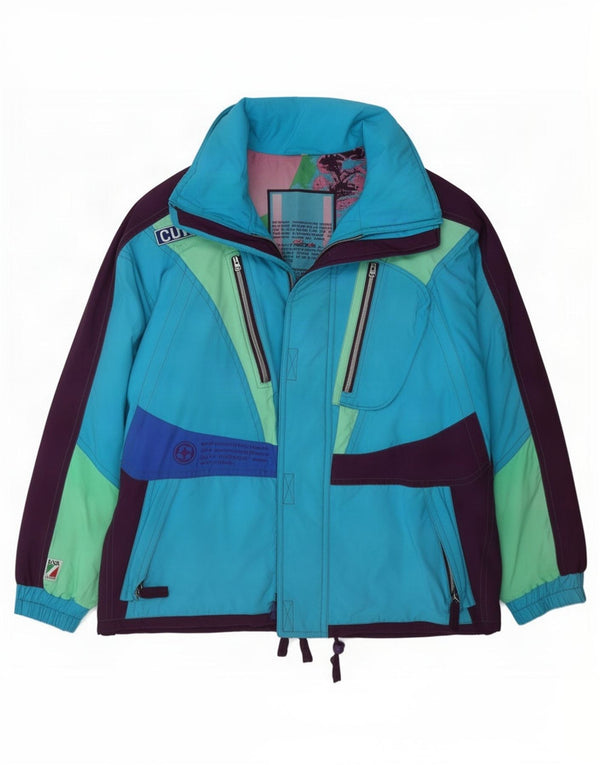 Colmar Chaqueta de esquí holgada con capucha para hombre IT 54 XL Azul Colorblock