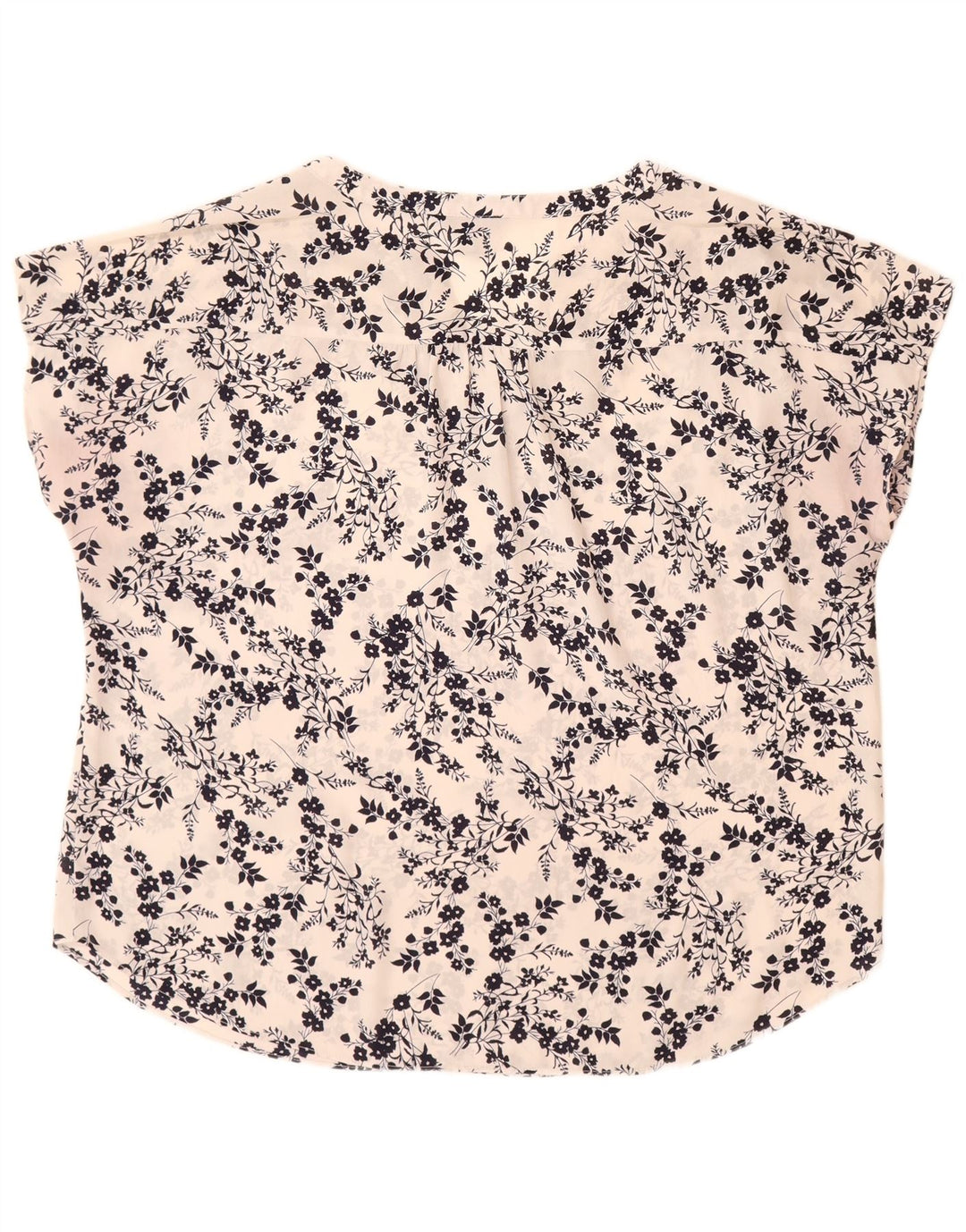BANANA REPUBLIC Blusa para Mujer Top UK 40 XL Off White Floral