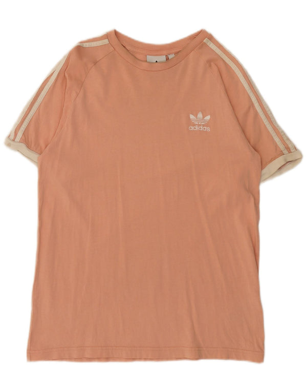Adidas Hombre Camiseta Top Algodón Colorblock Rosa Medio