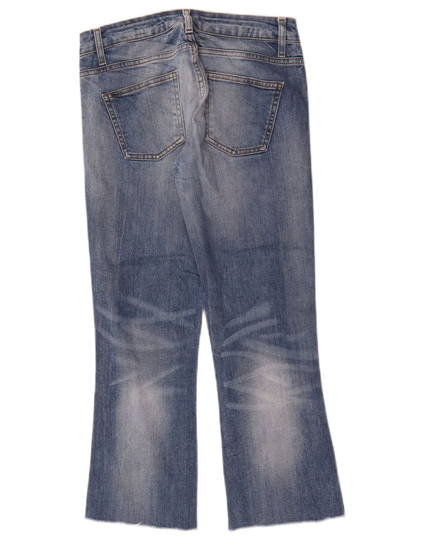 Zara Vaqueros Cortos Mujer EU 36 XS W26 L24 Azul