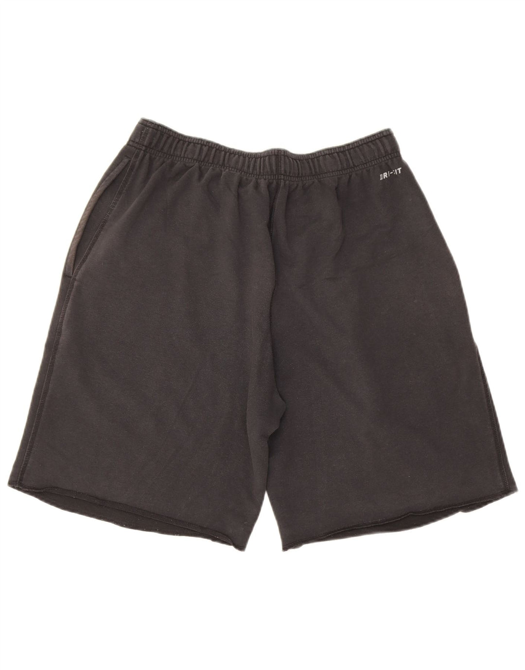 Nike Dri Fit - Pantalones cortos deportivos para hombre, algodón negro mediano