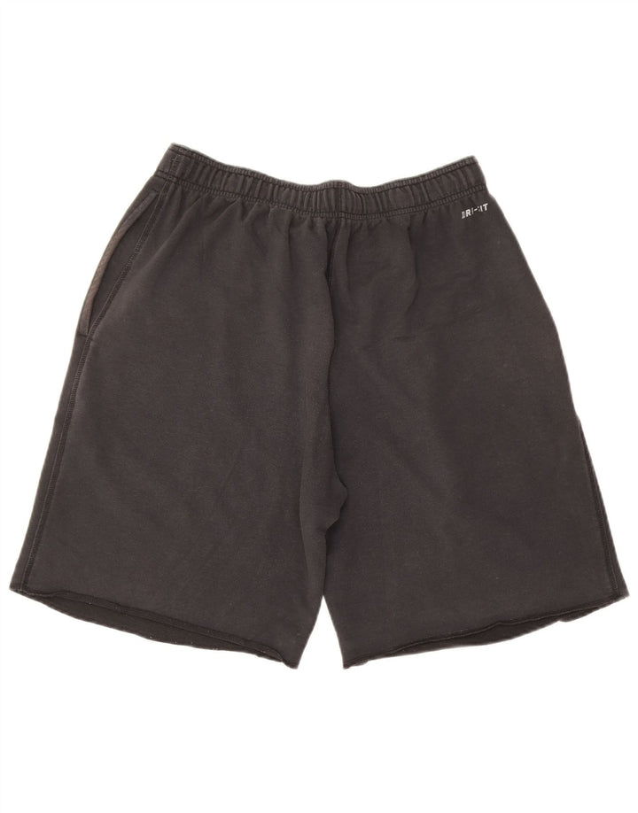 Nike Dri Fit - Pantalones cortos deportivos para hombre, algodón negro mediano