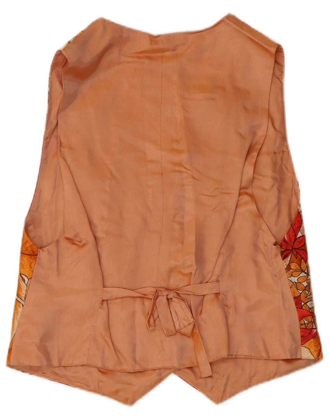 Vintage mujer chaleco Reino Unido 10 pequeño multicolor floral
