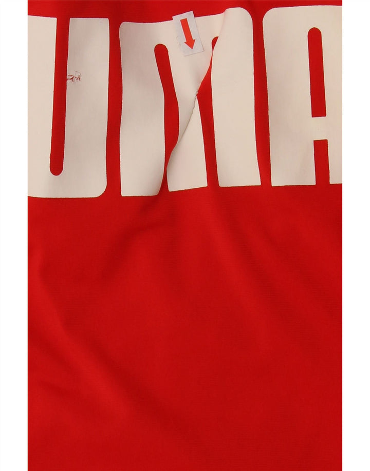 Puma - Chaqueta de chándal gráfica para niño (15-16 años), color rojo