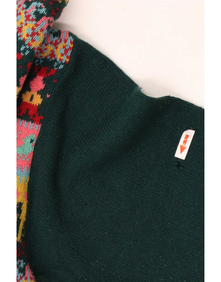 Benetton Jersey De Cuello Redondo Para Mujer UK 40 Small Multicolor