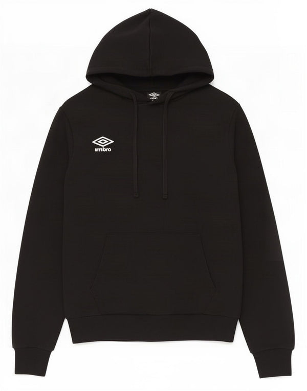 Umbro Mens Hoodie Jumper Large Black Cotton