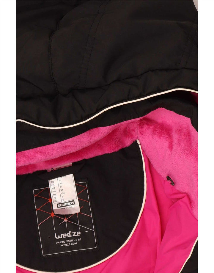 Wed'Ze Chaqueta acolchada con capucha para mujer UK 40 Small Black