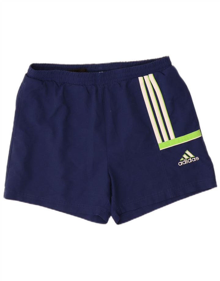 Pantalones cortos deportivos ADIDAS para hombre Poliéster azul marino medio