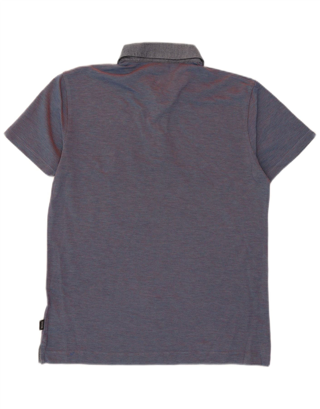 Hugo Boss Hombre Polo Slim Fit Algodón A Rayas Azul Marino Grande