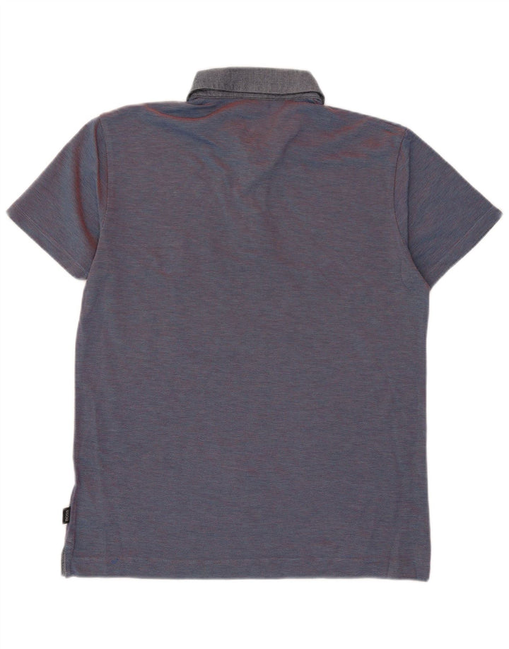 Hugo Boss Hombre Polo Slim Fit Algodón A Rayas Azul Marino Grande