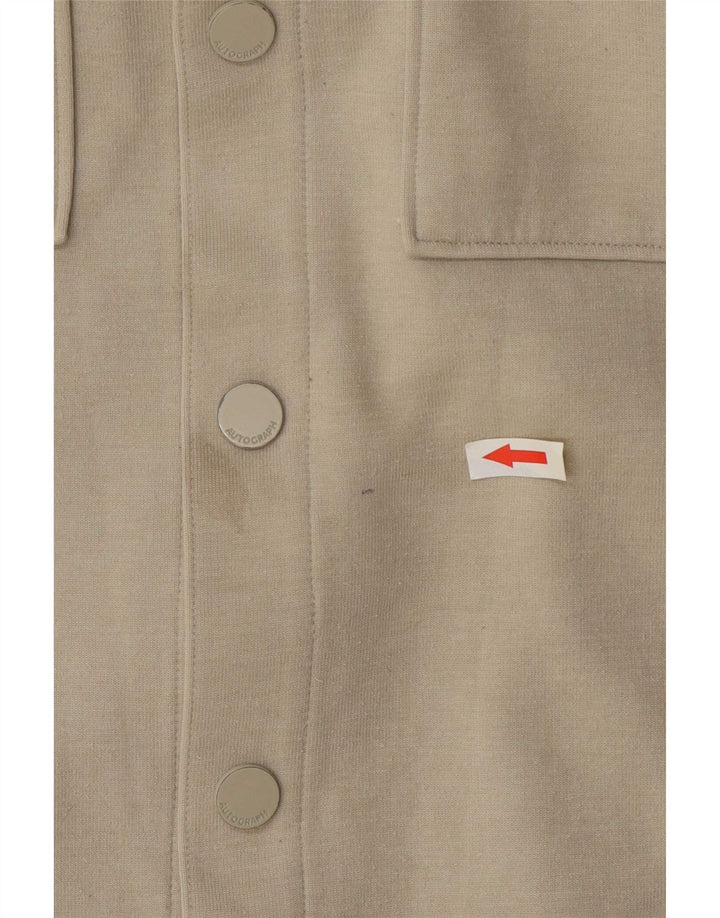 Marks & Spencer Chaqueta Bomber Autograph para Hombre UK 40 Grande Poliéster Beige