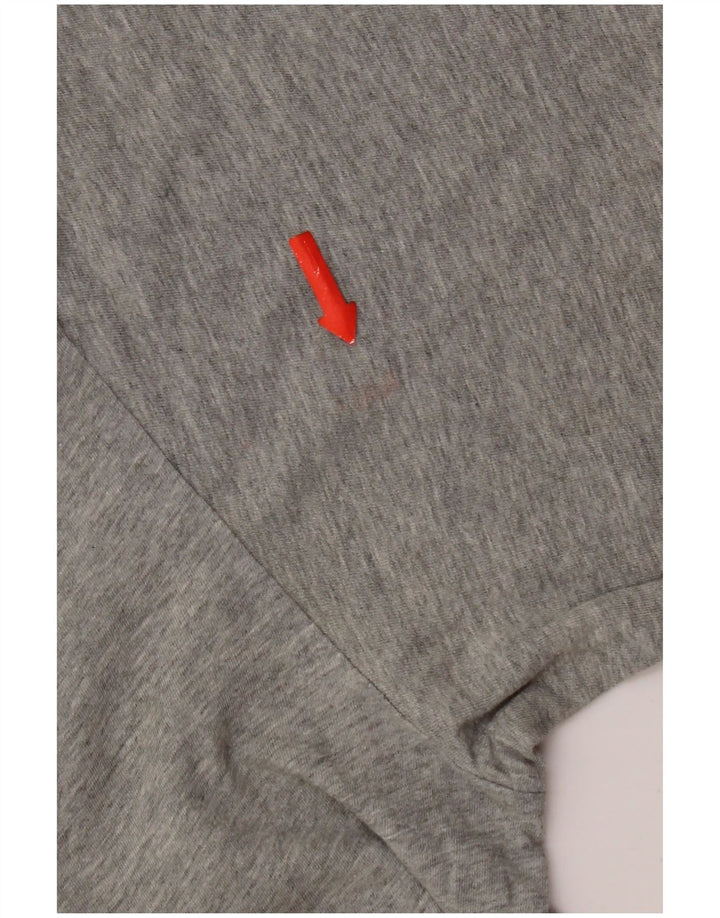 Quiksilver Camiseta con gráfico de ajuste regular para hombre Top de algodón gris medio