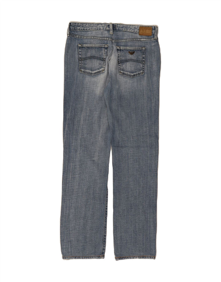 ARMANI Womens Straight Jeans W29 L30 Blue Cotton Vintage Armani and Second-Hand Armani from Messina Hembry 