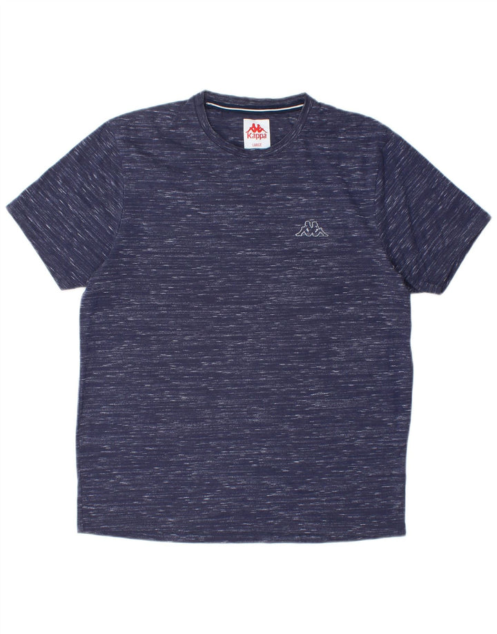 KAPPA Camiseta Hombre Top Large Azul Marino Moteado Poliéster