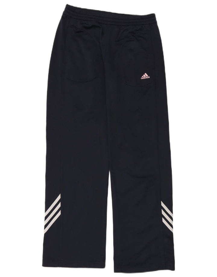 Adidas Pantalones de chándal para mujer UK 44 Medio Azul marino Poliéster