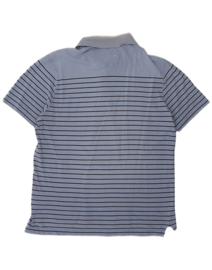 Hugo Boss Hombre Polo Polo Grande De Algodón A Rayas Azul