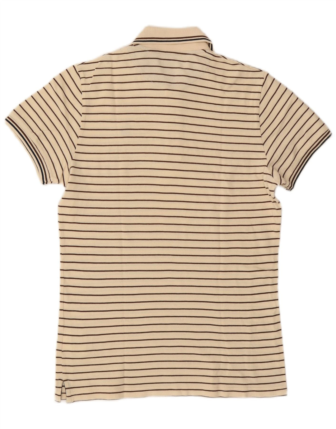 Marina Yachting Polo Hombre Algodón Rayas Beige Pequeño
