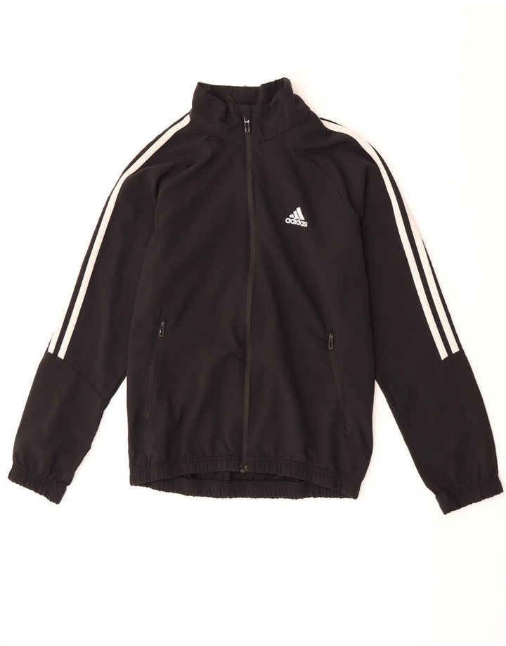 Adidas Chicos Aeroready Chándal Top Chaqueta 11-12 Años Negro Poliéster