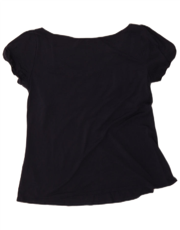 Max & Co. Blusa para mujer Top UK 12 Medium Azul marino