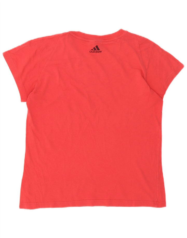 Adidas - Camiseta gráfica para mujer, talla 40, talla M, color rojo