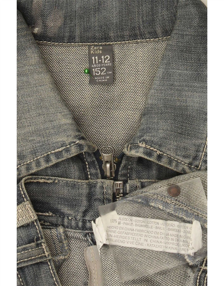 Zara Chaqueta Vaquera Niño 11-12 Años Azul Algodón