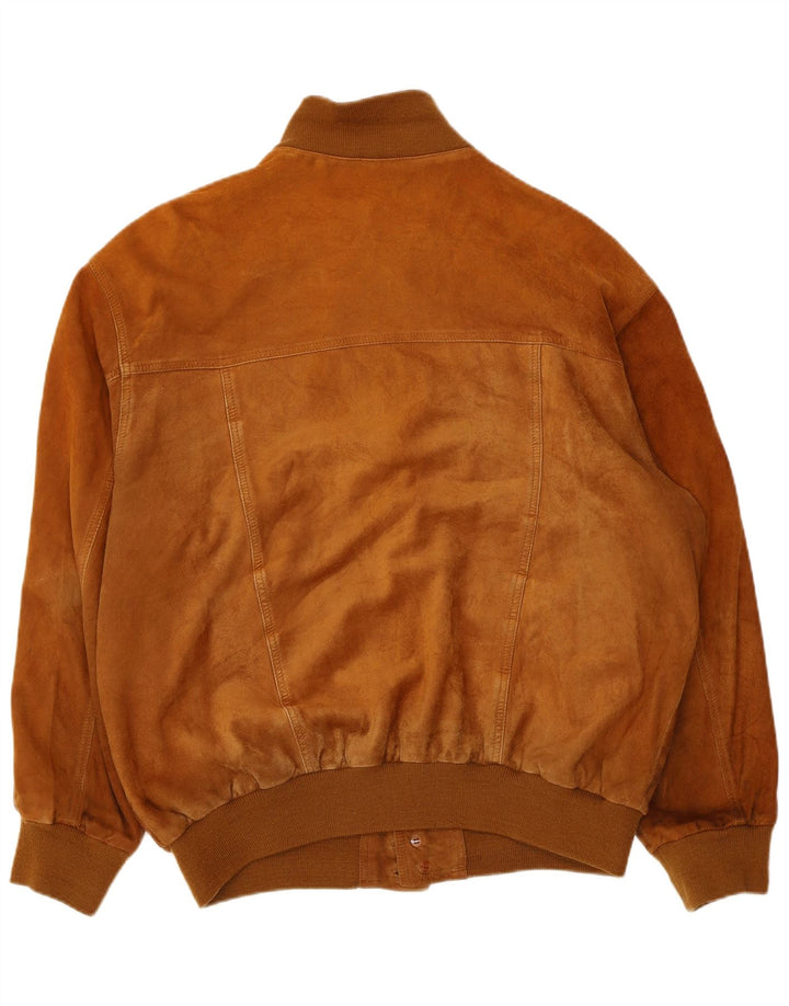 Vintage hombres ante bomber chaqueta IT 54 2XL Beige