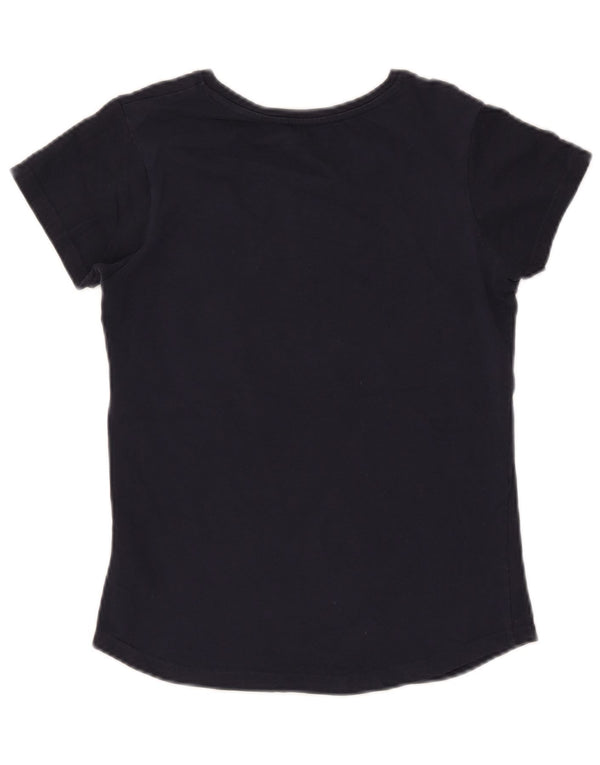 Mountain Warehouse Camiseta gráfica para mujer Top UK 8 Small Azul marino Algodón