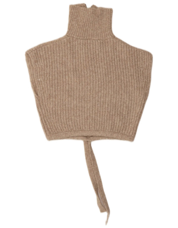 Zara Mujer Crop Vest Tank Top UK 44 Medio Beige Poliamida