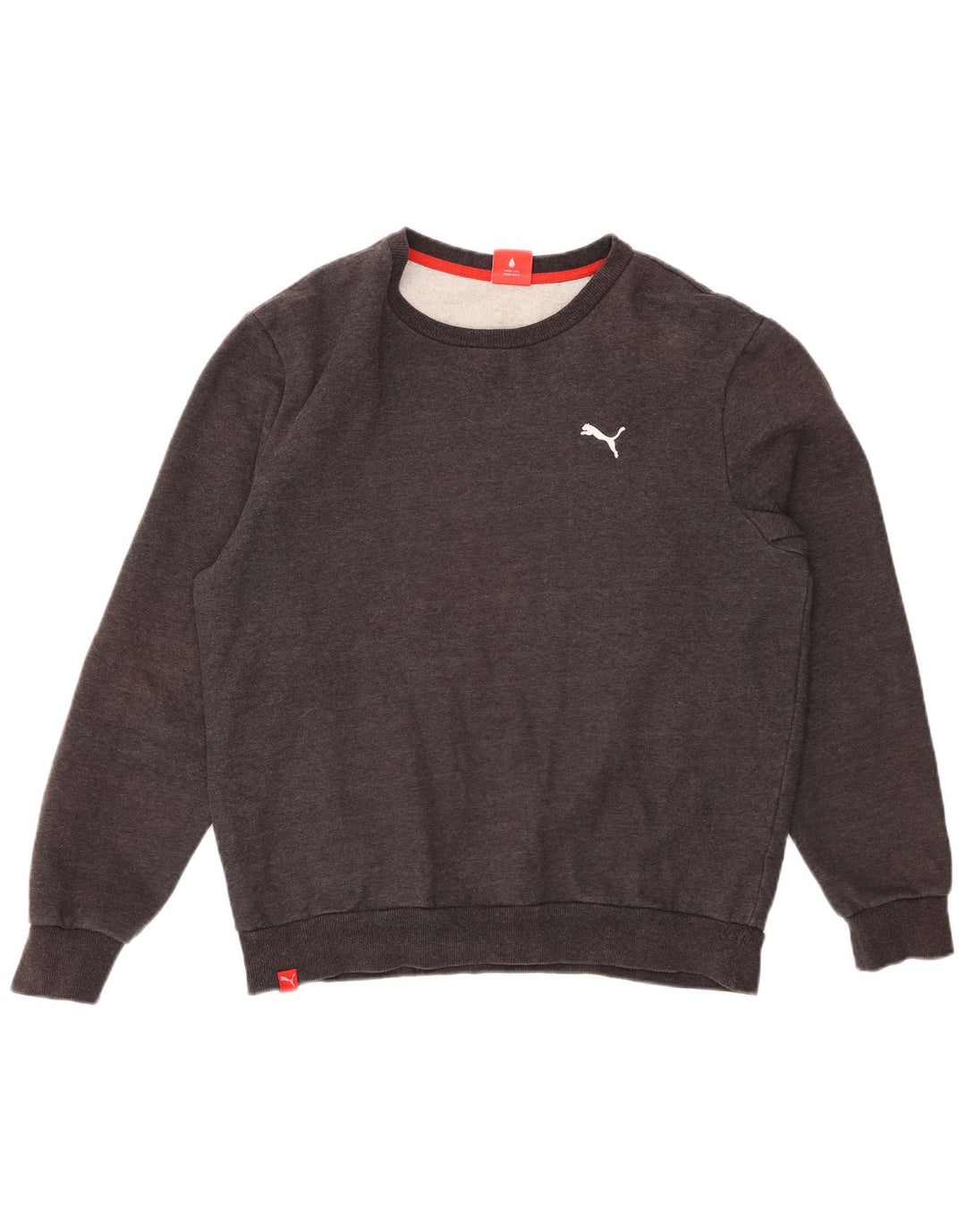 PUMA Sudadera Jumper de algodón gris medio para hombre
