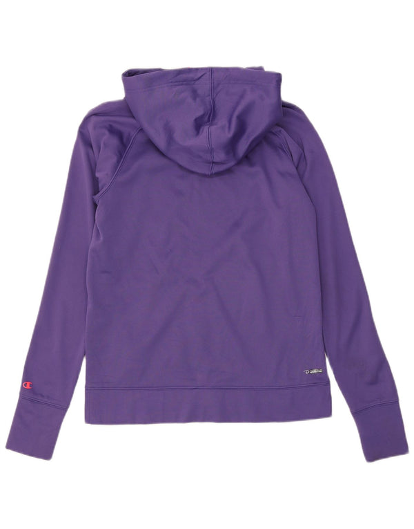 Champion Performance Zip Sudadera con capucha para mujer UK 10 Small Púrpura Poliéster