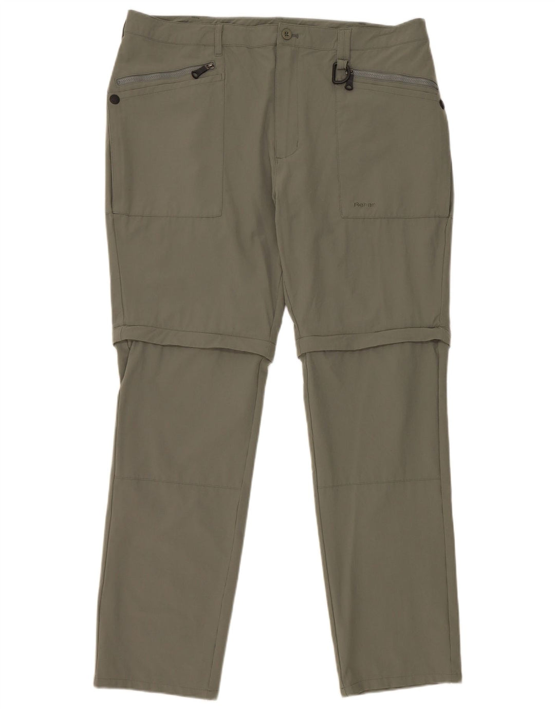 Rohan Hombre Pantalones Cargo De Senderismo W38 L30 Verde