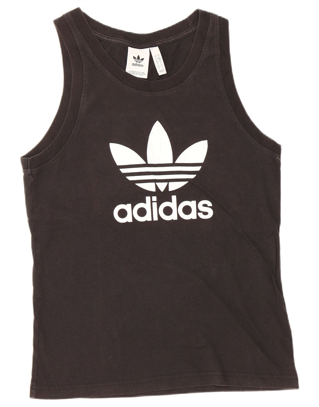 ADIDAS Hombre Graphic Vest Top Pequeño Algodón Negro
