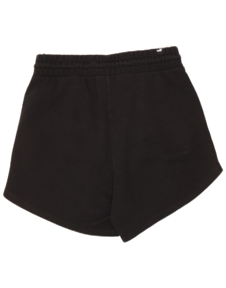 Puma - Pantalones cortos deportivos para mujer, talla 40, algodón negro mediano