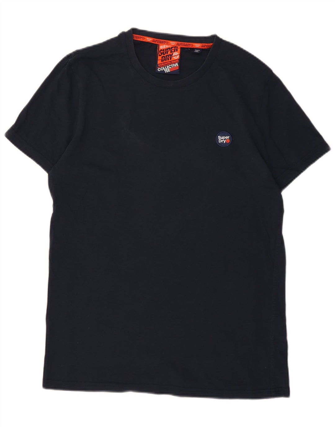 Superdry Camiseta para hombre Top Large Azul Marino Algodón