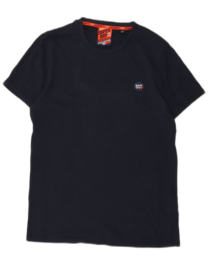 Superdry Camiseta para hombre Top Large Azul Marino Algodón