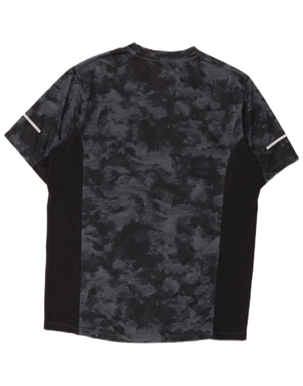 New Balance Hombre Camiseta Top Medium Negro Tie Dye Poliéster