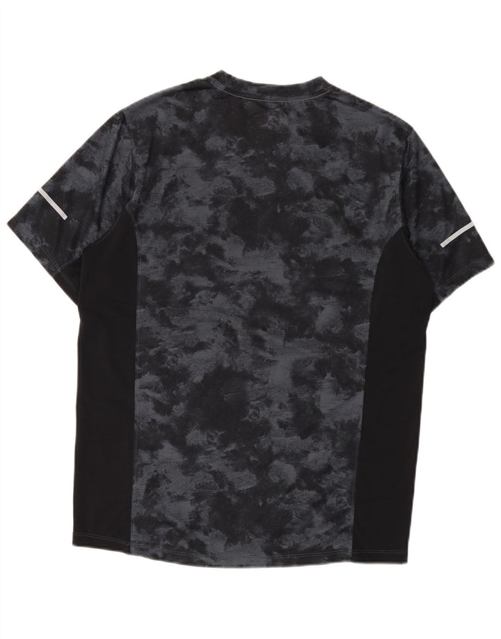 New Balance Hombre Camiseta Top Medium Negro Tie Dye Poliéster