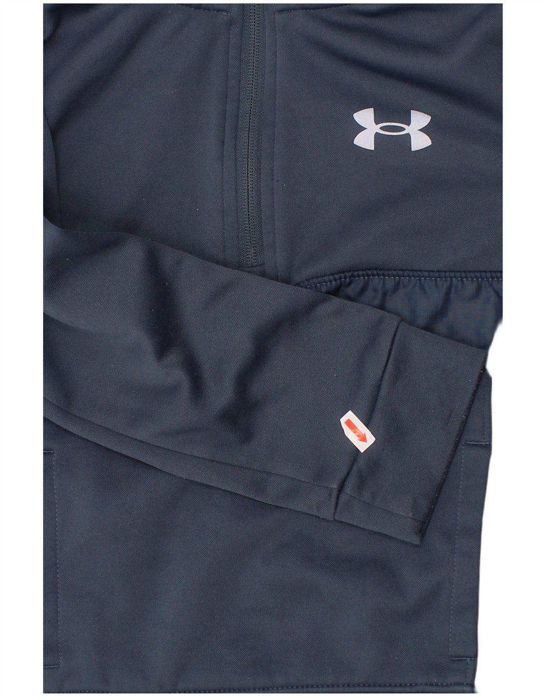 UNDER ARMOUR Sudadera con cuello y cremallera para niño 5-6 años Azul marino Poliéster