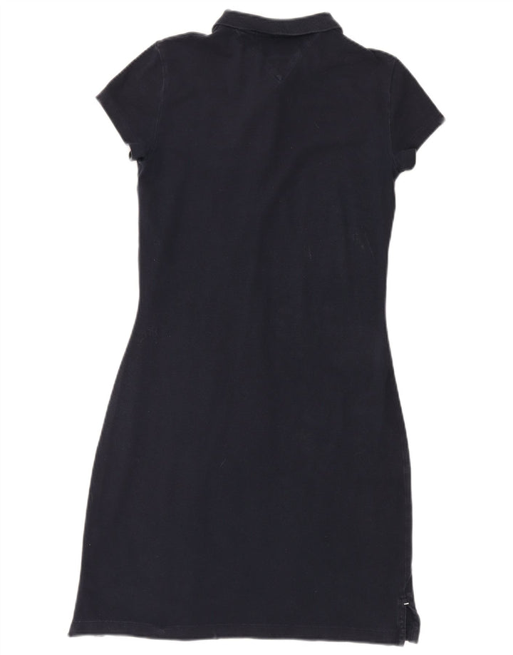 TOMMY HILFIGER Vestido polo ajustado para mujer UK 10 Small Azul marino