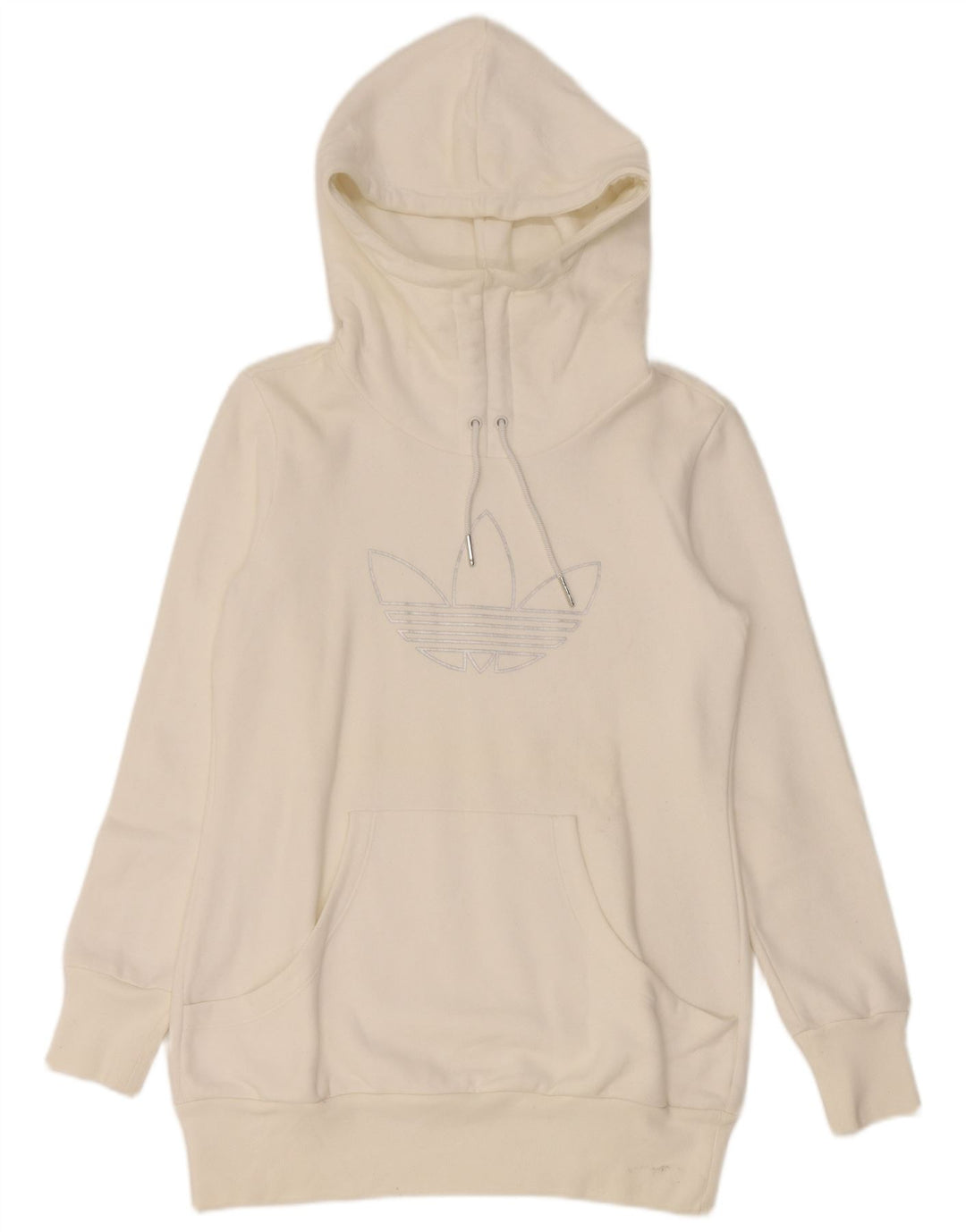 Adidas Mujer Graphic Sudadera con capucha Jumper IT 44 Medio Blanco