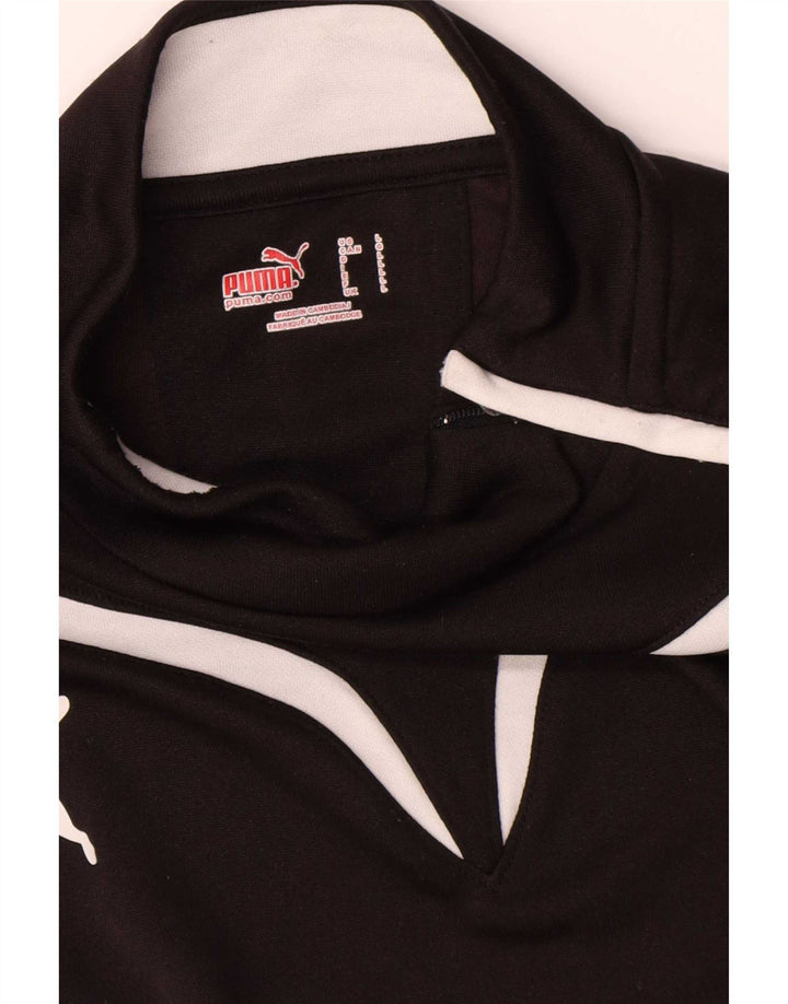 Puma Hombre Jersey Chándal Top Chaqueta Grande Negro Colorblock Poliéster