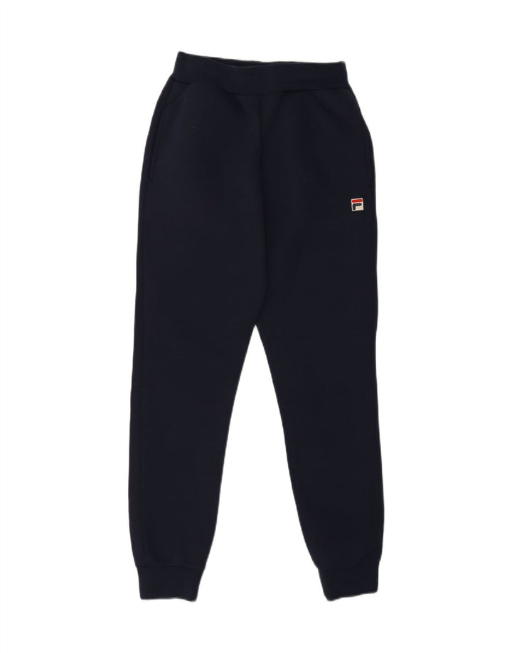 FILA Mens Tracksuit Trousers Joggers Small  Navy Blue Polyester Vintage Fila and Second-Hand Fila from Messina Hembry 