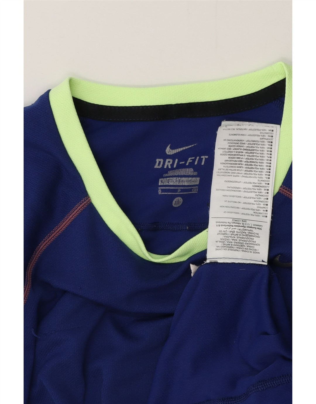 NIKE Camiseta Dri Fit para Hombre Top Small Azul Poliéster